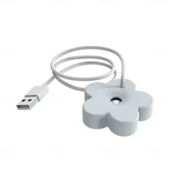 Portable Mist Maker Cool Mist Air Humidifier Mini USB Flower Humidifier Bottle Aroma Diffuser for Home Office Room