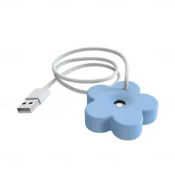 Portable Mist Maker Cool Mist Air Humidifier Mini USB Flower Humidifier Bottle Aroma Diffuser for Home Office Room