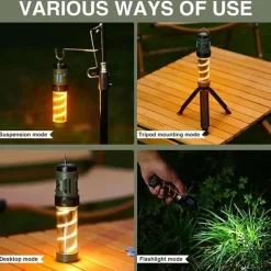 Portable Mosquito Repeller with Camping Light – Rechargeable Magnetic Mosquito Repellent Lamp for Fishing, Hiking, and Tents