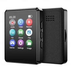Portable MP3 Player Bluetooth HiFi Stereo Music Player 1.8inch Touch Screen MP3 Player Student Walkman Mini MP4 Video Playback