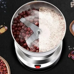 Portable Multifunctional Large Capacity Smash Machine Electric Coffee Cereals Grain Grinder Household Electric Cereals Powder Electric Seasonings Spices Milling Machine Grinder