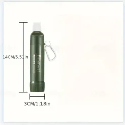 Portable Outdoor Water Purification Straw - Bottle-Compatible, Ideal For Camping, Hiking, And Emergency Survival
