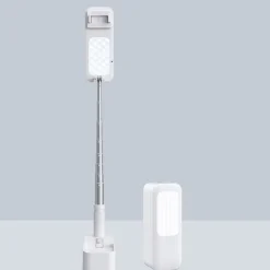 Portable Phone Holder With LED Dimming Light for Live Stream Make Up YouTube TikTok Dimmable LED Camera Ring Light for iPhone & Android Phone