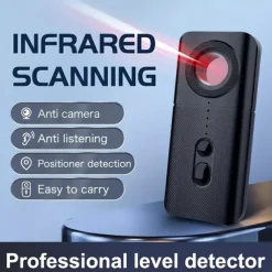 Portable Privacy Detector Mini Travel Camera Scanner with Infrared Sensing USB Rechargeable No Wireless Signal Detection