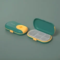 Portable Small Medicine Box Small Mini Tablets Pills Medication Packaging Box 7-Day Travel Large Capacity Storage Box 1PC