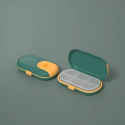 Portable Small Medicine Box Small Mini Tablets Pills Medication Packaging Box 7-Day Travel Large Capacity Storage Box 1PC