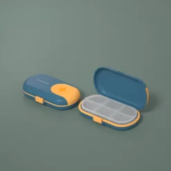 Portable Small Medicine Box Small Mini Tablets Pills Medication Packaging Box 7-Day Travel Large Capacity Storage Box 1PC