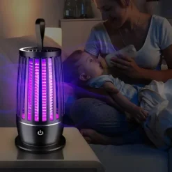 Portable USB Mosquito Killer Lamp – Rechargeable Electric Insect Zapper for Outdoor and Indoor Use, Silent Anti-Mosquito Trap