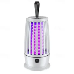 Portable USB Mosquito Killer Lamp – Rechargeable Electric Insect Zapper for Outdoor and Indoor Use, Silent Anti-Mosquito Trap