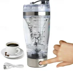 Portable USB Rechargeable Protein Shaker Bottle Electric Mixer Cup