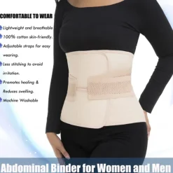 Postpartum Belly Band & Abdominal Binder Post Surgery Compression Wrap Recovery Support Belt
