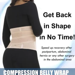 Postpartum Belly Band & Abdominal Binder Post Surgery Compression Wrap Recovery Support Belt