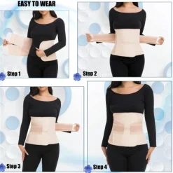 Postpartum Belly Band & Abdominal Binder Post Surgery Compression Wrap Recovery Support Belt