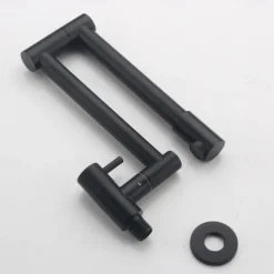 Pot Filler Kitchen Faucet Only Cold Water Stainless Steel, Brushed Black Foldable Sink Wall Mount Folding Fill Pot Kitchen Tap