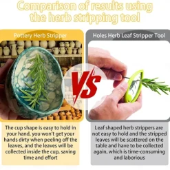 Pottery Herb Stripper Bowl, Small Handmade Resin Herb Stripper, Ceramic Herb Grinder Pill Crusher Set, Grinding is Efficient and Labor-Saving, for Guacamole, Pill Crusher, Spice