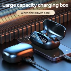 Powerful Bass True Wireless Earbuds Bluetooth 5.3 IPX7 Waterproof Noise Reduction Earphones