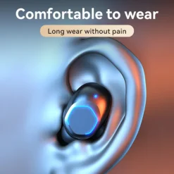 Powerful Bass True Wireless Earbuds Bluetooth 5.3 IPX7 Waterproof Noise Reduction Earphones