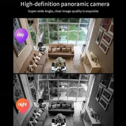 1080P/720P Wifi E27 Bulb Surveillance Camera Full Color Night Vision Motion Detection 4x Digital Zoom 2 Way Voice Indoor Baby Monitor Home Security Netcam