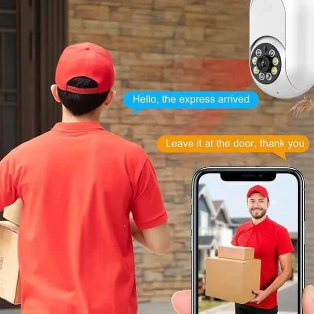 1080P/720P Wifi E27 Bulb Surveillance Camera Full Color Night Vision Motion Detection 4x Digital Zoom 2 Way Voice Indoor Baby Monitor Home Security Netcam