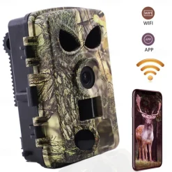 PR8000 Camera Motion WiFi 60MP Hunting Camera with SIM Card Wireless Wildlife Cam IP65 Waterproof Night Infrared Camera