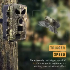 PR8000 Camera Motion WiFi 60MP Hunting Camera with SIM Card Wireless Wildlife Cam IP65 Waterproof Night Infrared Camera