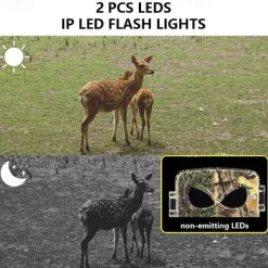 PR8000 Camera Motion WiFi 60MP Hunting Camera with SIM Card Wireless Wildlife Cam IP65 Waterproof Night Infrared Camera