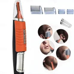 Precision Micro Eyebrow Ear Nose Trimmer Removal Clipper Shaver Personal Face Care Hair Trimer With LED Ligh