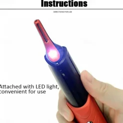 Precision Micro Eyebrow Ear Nose Trimmer Removal Clipper Shaver Personal Face Care Hair Trimer With LED Ligh