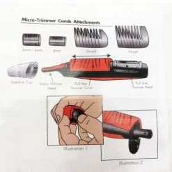 Precision Micro Eyebrow Ear Nose Trimmer Removal Clipper Shaver Personal Face Care Hair Trimer With LED Ligh