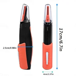 Precision Micro Eyebrow Ear Nose Trimmer Removal Clipper Shaver Personal Face Care Hair Trimer With LED Ligh