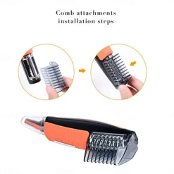Precision Micro Eyebrow Ear Nose Trimmer Removal Clipper Shaver Personal Face Care Hair Trimer With LED Ligh