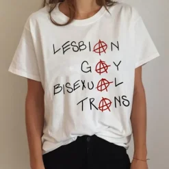 Pride Parade LGBT Pride Gay Pride Rainbow Flag T-shirt Anime Cartoon Anime Harajuku Graphic Kawaii For Couple's Men's Women's Adults' Back To School Hot Stamping