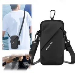 Prime Comfort Phone Holder Small Crossbody Shoulder Holsters Bag with Arm Band Fits iPhone and Android Use for Running Walking Hiking & Biking