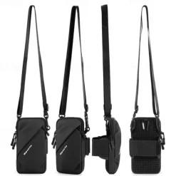 Prime Comfort Phone Holder Small Crossbody Shoulder Holsters Bag with Arm Band Fits iPhone and Android Use for Running Walking Hiking & Biking