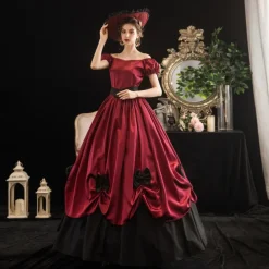 Princess Prince Vampire Couples Outfits Halloween Group Couples Costumes Adults' Men's Women's Royal Style Rococo Baroque Performance Party Masquerade Halloween Carnival Easy Carnival Costume