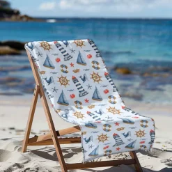 Printed Beach Towel, Lightweight Quick-Dry Sand-Free Beach Blanket, Ideal for Travel, Pool, and Outdoor Use