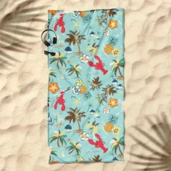 Printed Beach Towel, Lightweight Quick-Dry Sand-Free Beach Blanket, Ideal for Travel, Pool, and Outdoor Use