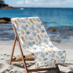 Printed Beach Towel, Lightweight Quick-Dry Sand-Free Beach Blanket, Ideal for Travel, Pool, and Outdoor Use