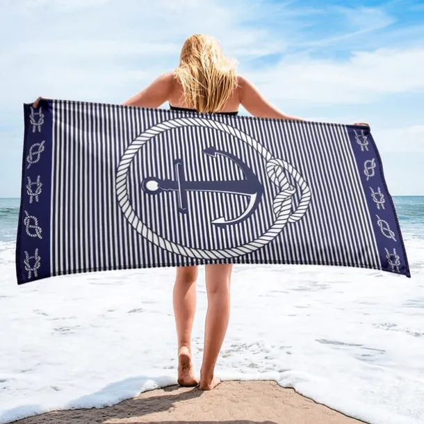 Printed Beach Towel, Lightweight Quick-Dry Sand-Free Beach Blanket, Ideal for Travel, Pool, and Outdoor Use