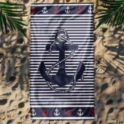 Printed Beach Towel, Lightweight Quick-Dry Sand-Free Beach Blanket, Ideal for Travel, Pool, and Outdoor Use