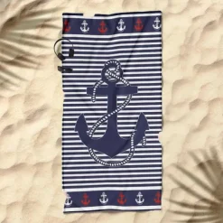Printed Beach Towel, Lightweight Quick-Dry Sand-Free Beach Blanket, Ideal for Travel, Pool, and Outdoor Use