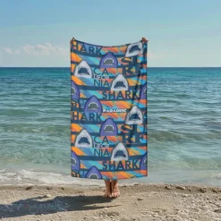 Printed Beach Towel, Lightweight Quick-Dry Sand-Free Beach Blanket, Ideal for Travel, Pool, and Outdoor Use