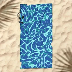 Printed Beach Towel, Lightweight Quick-Dry Sand-Free Beach Blanket, Ideal for Travel, Pool, and Outdoor Use