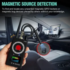 Privacy GPS & Camera Detector – RF Signal Scanner for GPS Tracker, Camera Bug, Hearing Device Detection