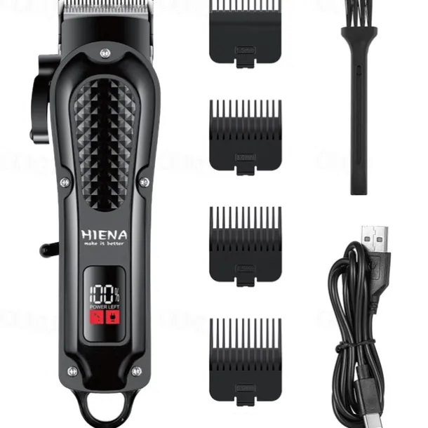 Professional Barber Hair Clipper Rechargeable Electric Cutting Machine Beard Trimmer Shaver Razor For Men Cutter