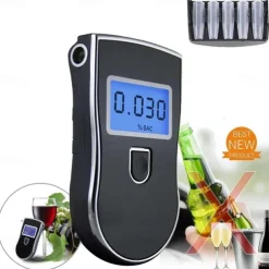 Professional Digital Breath Alcohol Tester Breathalyzer Analyzer Detector Practical AT818