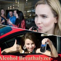 Professional Digital Breath Alcohol Tester Breathalyzer Analyzer Detector Practical AT818