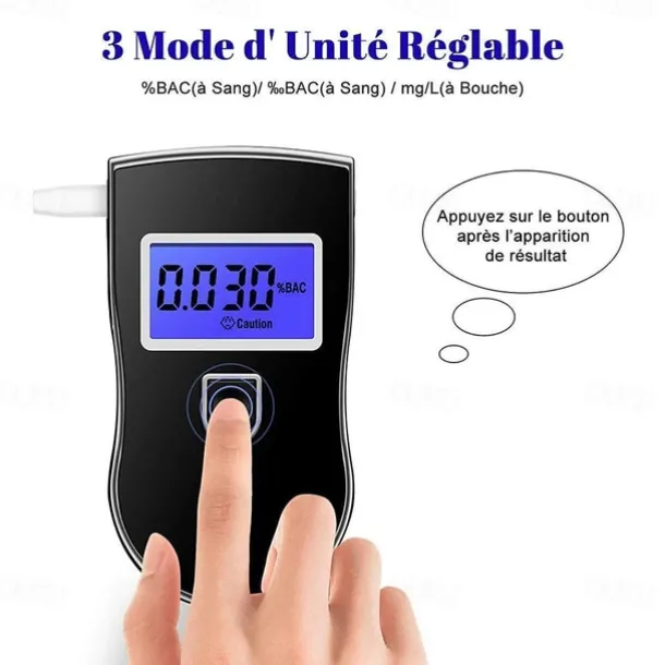 Professional Digital Breath Alcohol Tester Breathalyzer Analyzer Detector Practical AT818