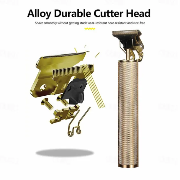 Professional Hair Clippers Men's Hair Clippers Men's Electric Hair Trimmer Men's Hair Trimmer with 4 Distance Combs Limited Distance USB Rechargeable