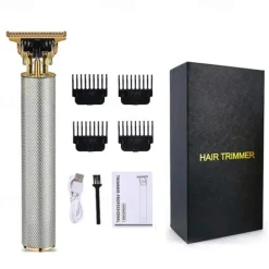 Professional Hair Clippers Men's Hair Clippers Men's Electric Hair Trimmer Men's Hair Trimmer with 4 Distance Combs Limited Distance USB Rechargeable